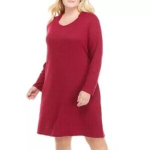 EUC red hooded dress